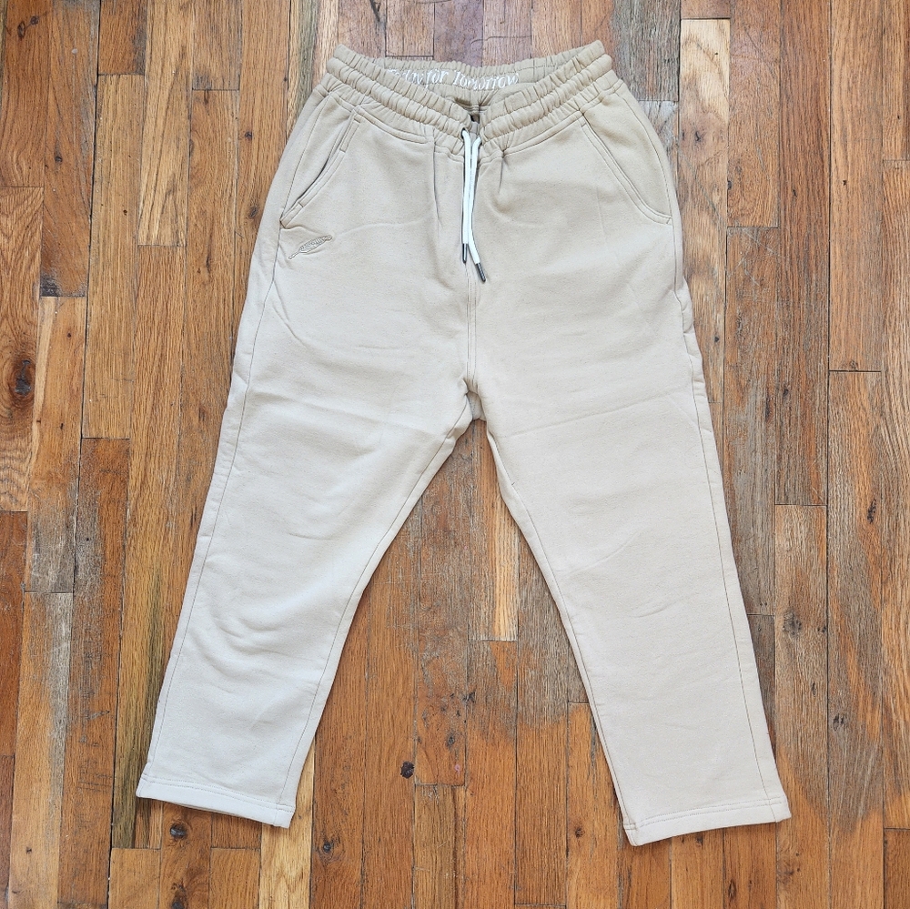 Publish Cropped Cream Joggers, Size 30